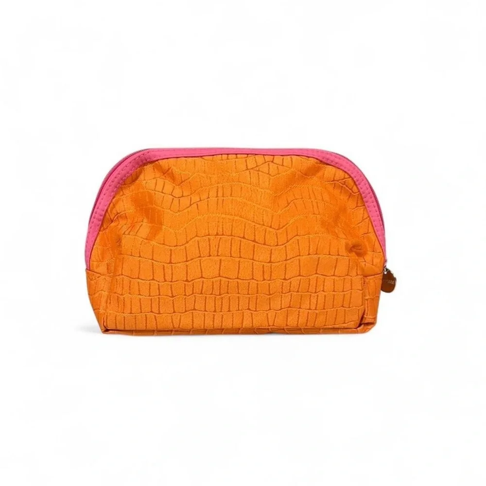 Orange and Pink Cosmetic Bag